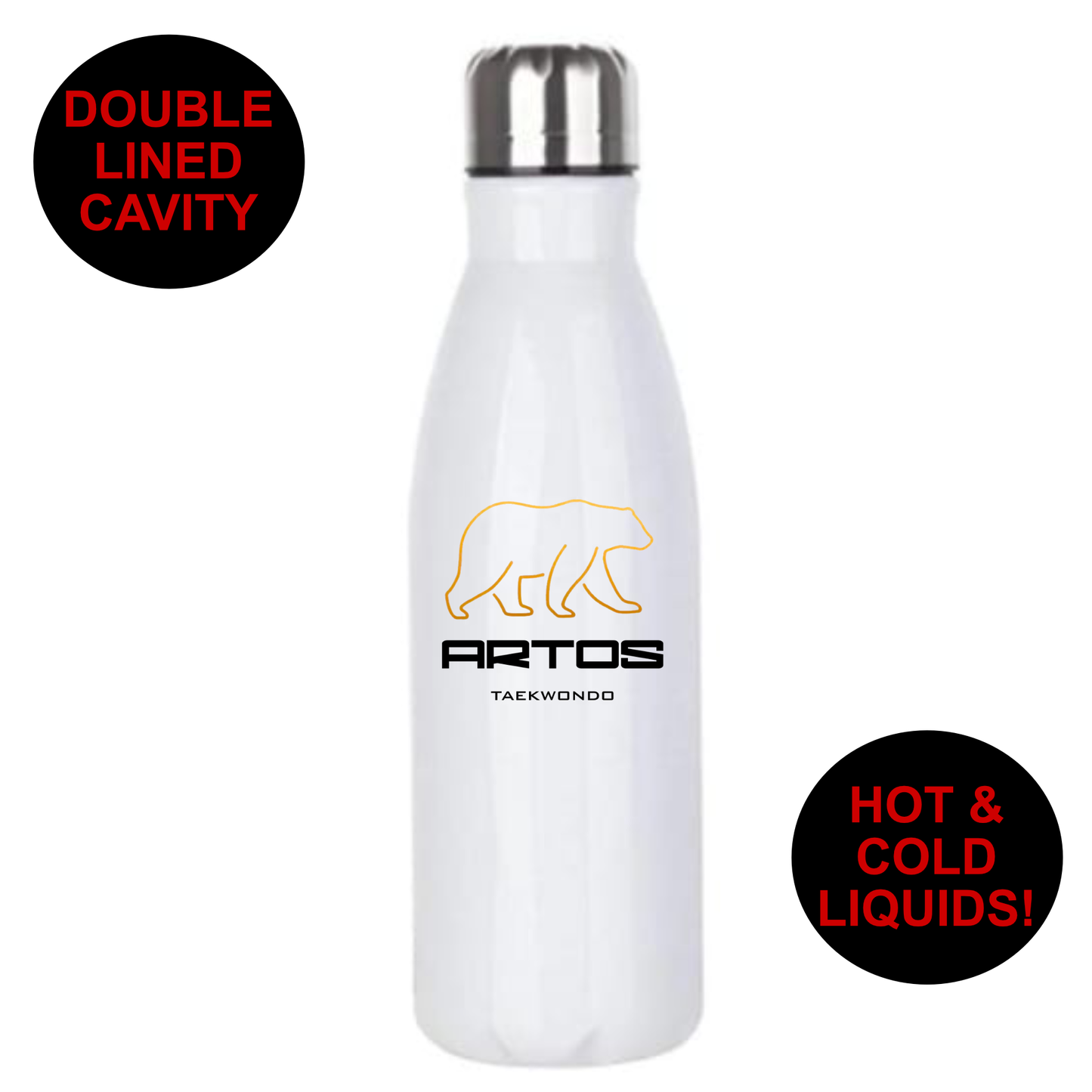 Artos TKD - Premium Stainless Steel 650ml Water Bottle