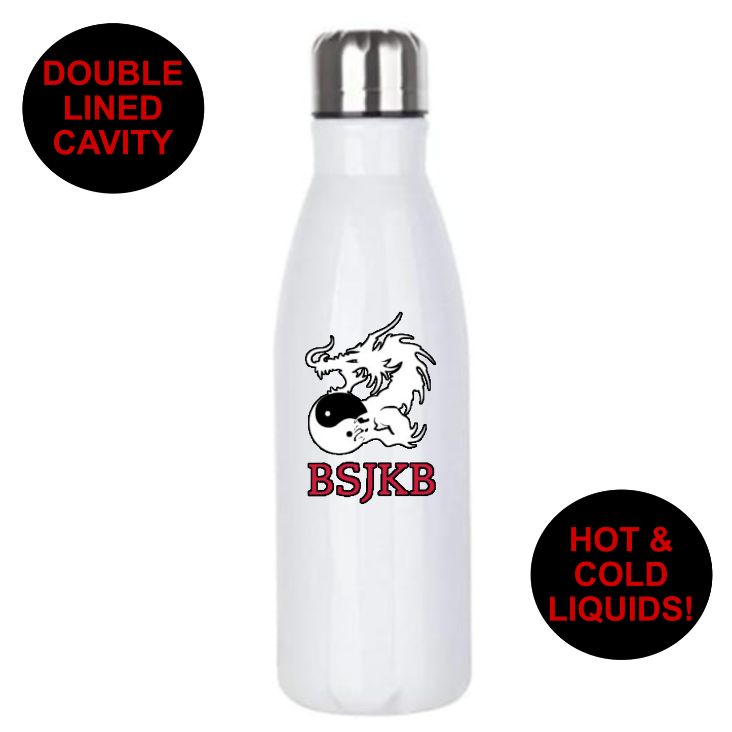 Budo Shin Ryu - Premium Stainless Steel 650ml Water Bottle (All Designs)