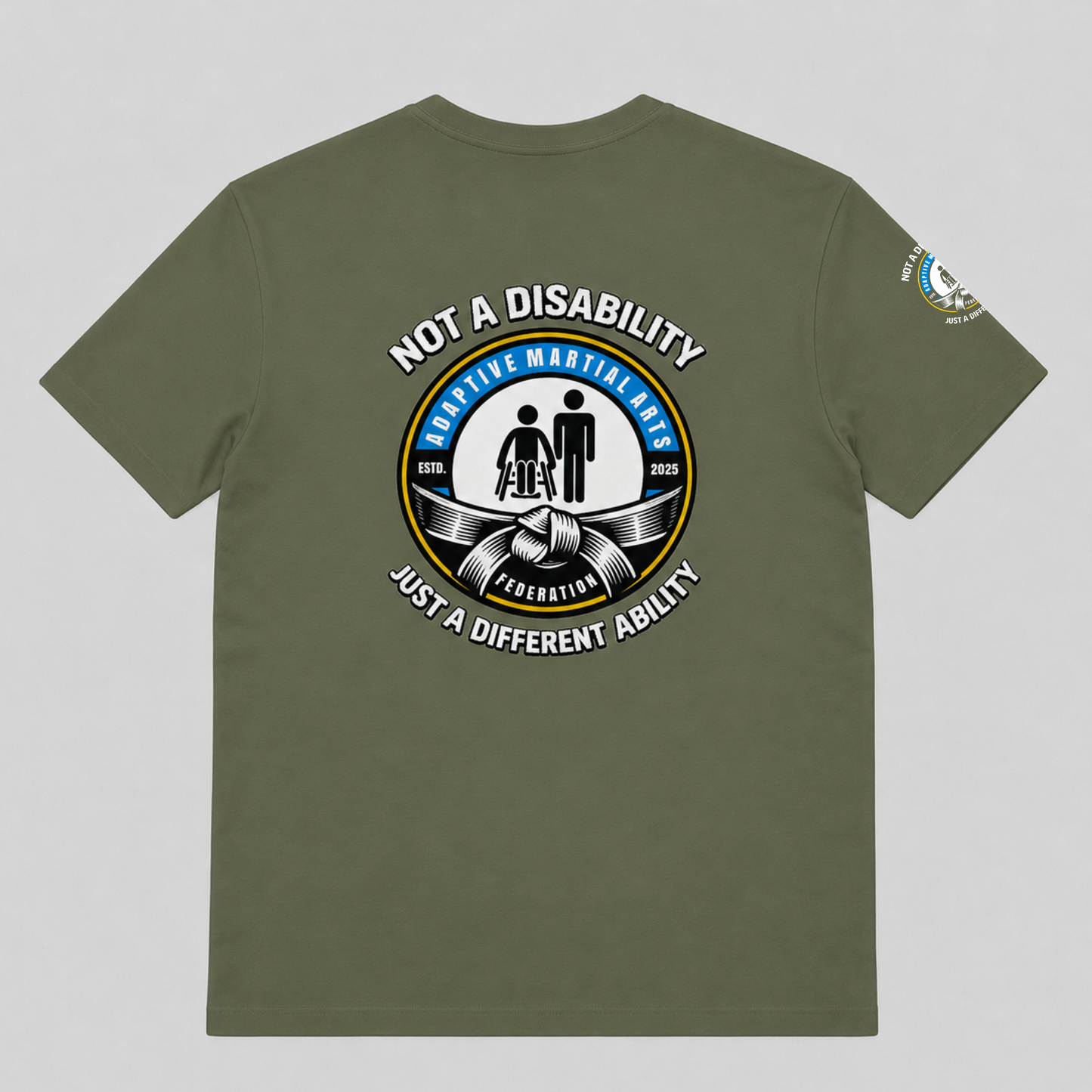 Adaptive MA Federation - Cotton T Shirt - Olive Green (All Sizes)