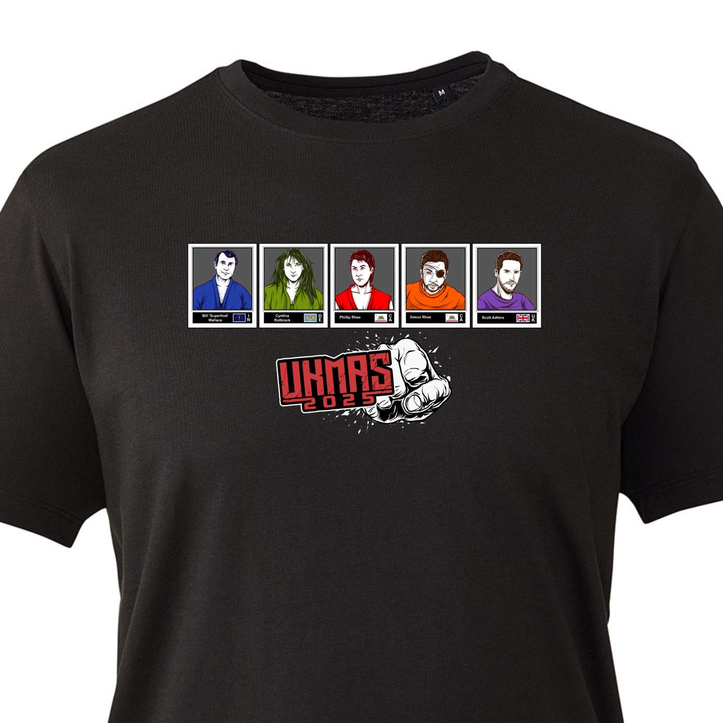 UKMAS 2025 Event Cotton Tee - Panini Style Design (All sizes)