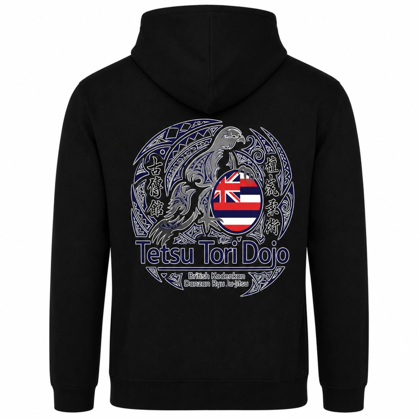 Tetsu Tori Ju-Jitsu - Black Pullover Hoodie (All Sizes & Designs)