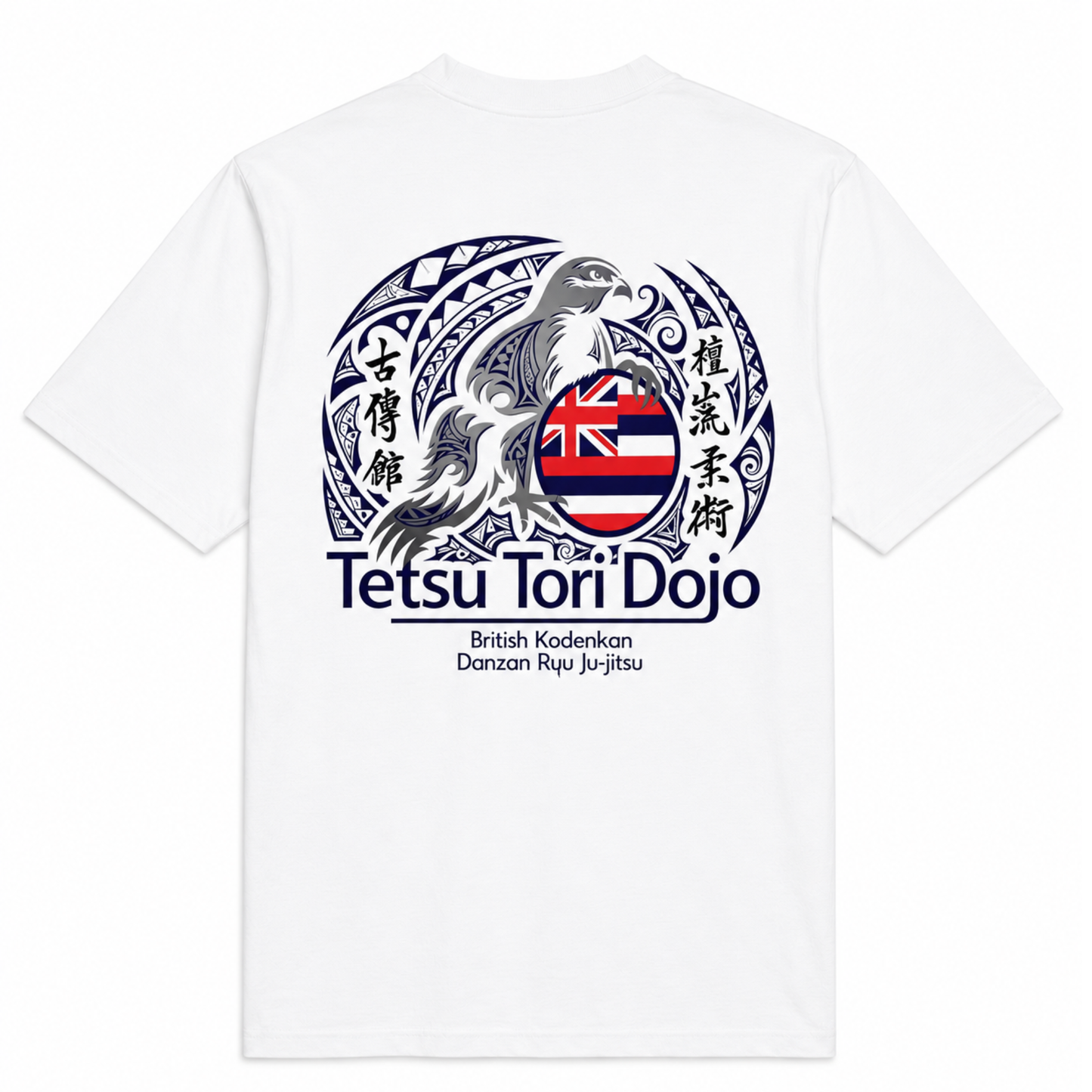 Tetsu Tori Ju-Jitsu - White Cotton Tee (All Sizes & Designs)