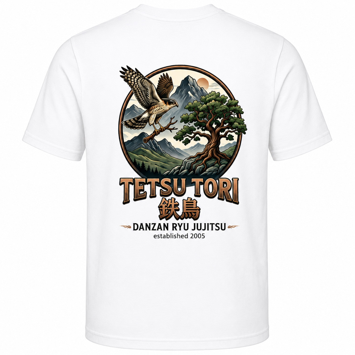 Tetsu Tori Ju-Jitsu - White Sports Poly Tee (All Sizes & Designs)