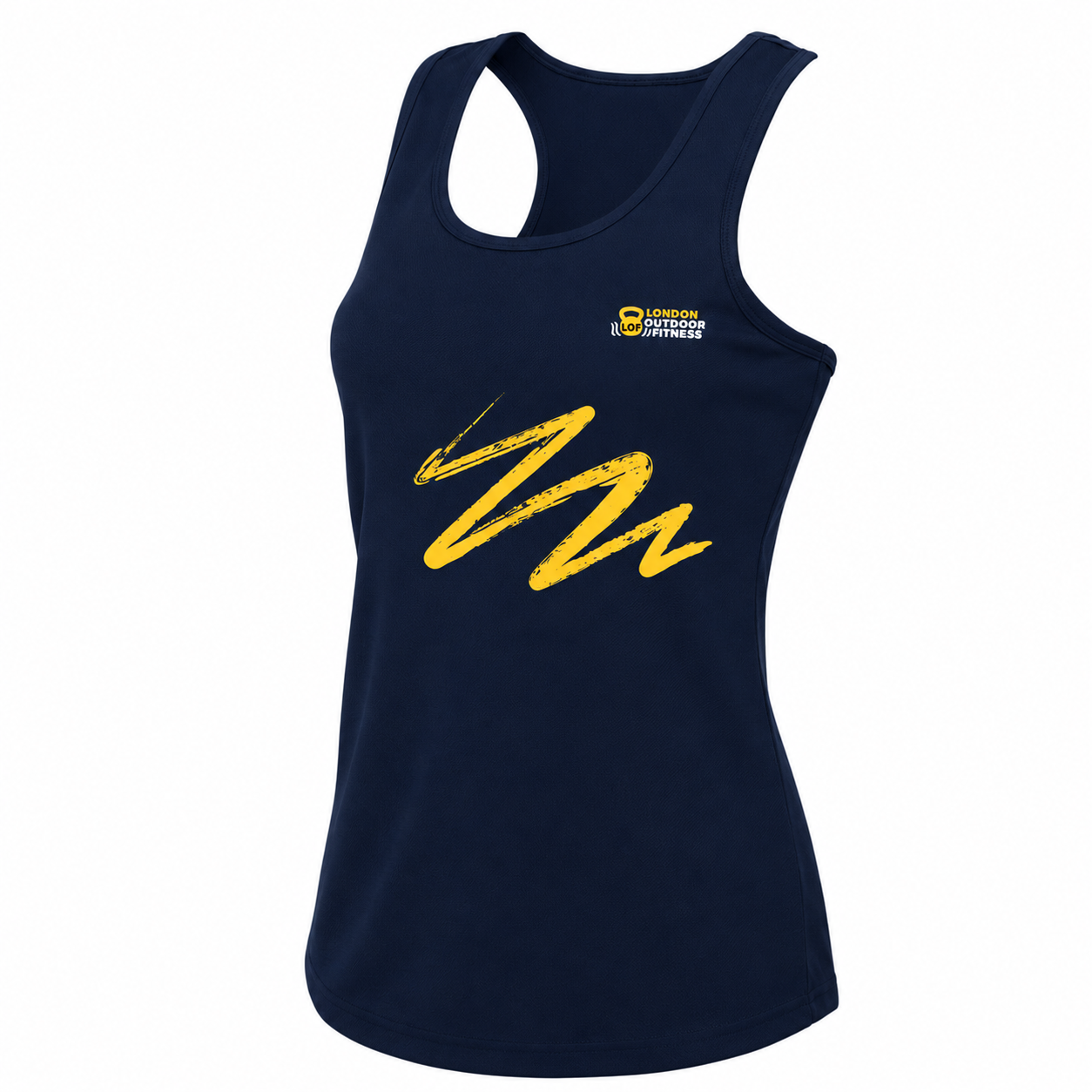 London Outdoor Fitness - Sports Poly Tech Vest 'Squiggle' (Female Cut All Colours)