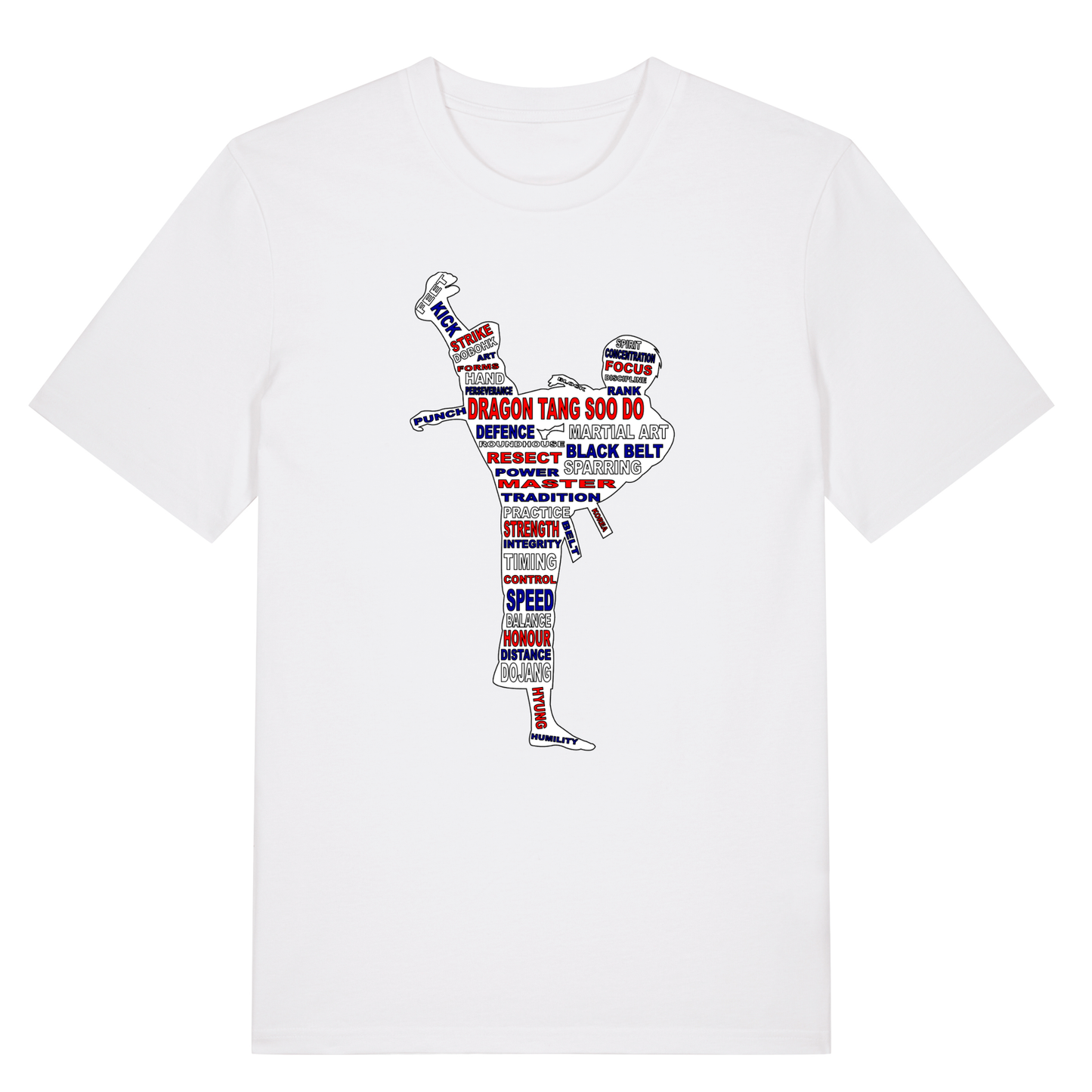 Dragon TSD - Junior T Shirt White (Kicking Man)