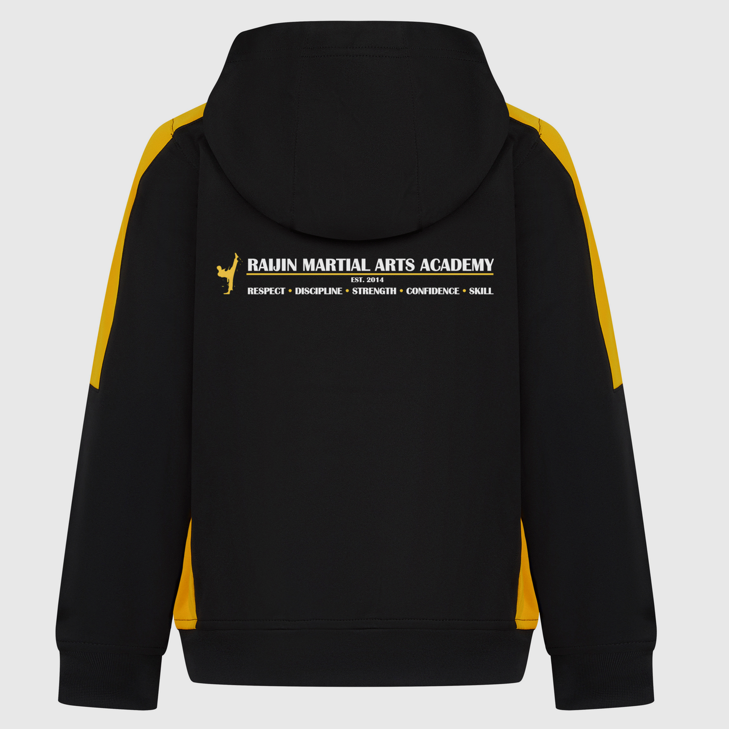 Raijin Martial Arts Academy - Black & Gold Pullover Hoodie (All Sizes)