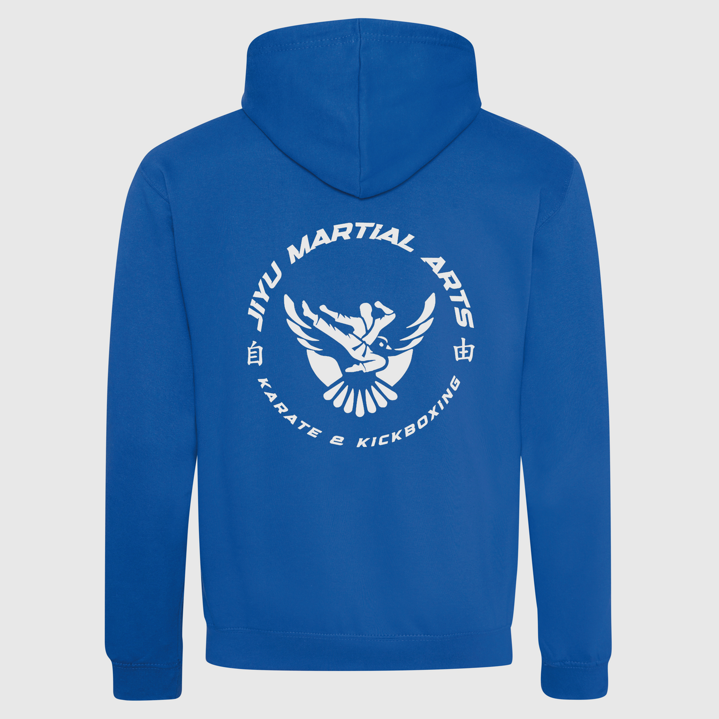 Jiyu Kanji - Royal Blue & White Adults Pullover Hoodie