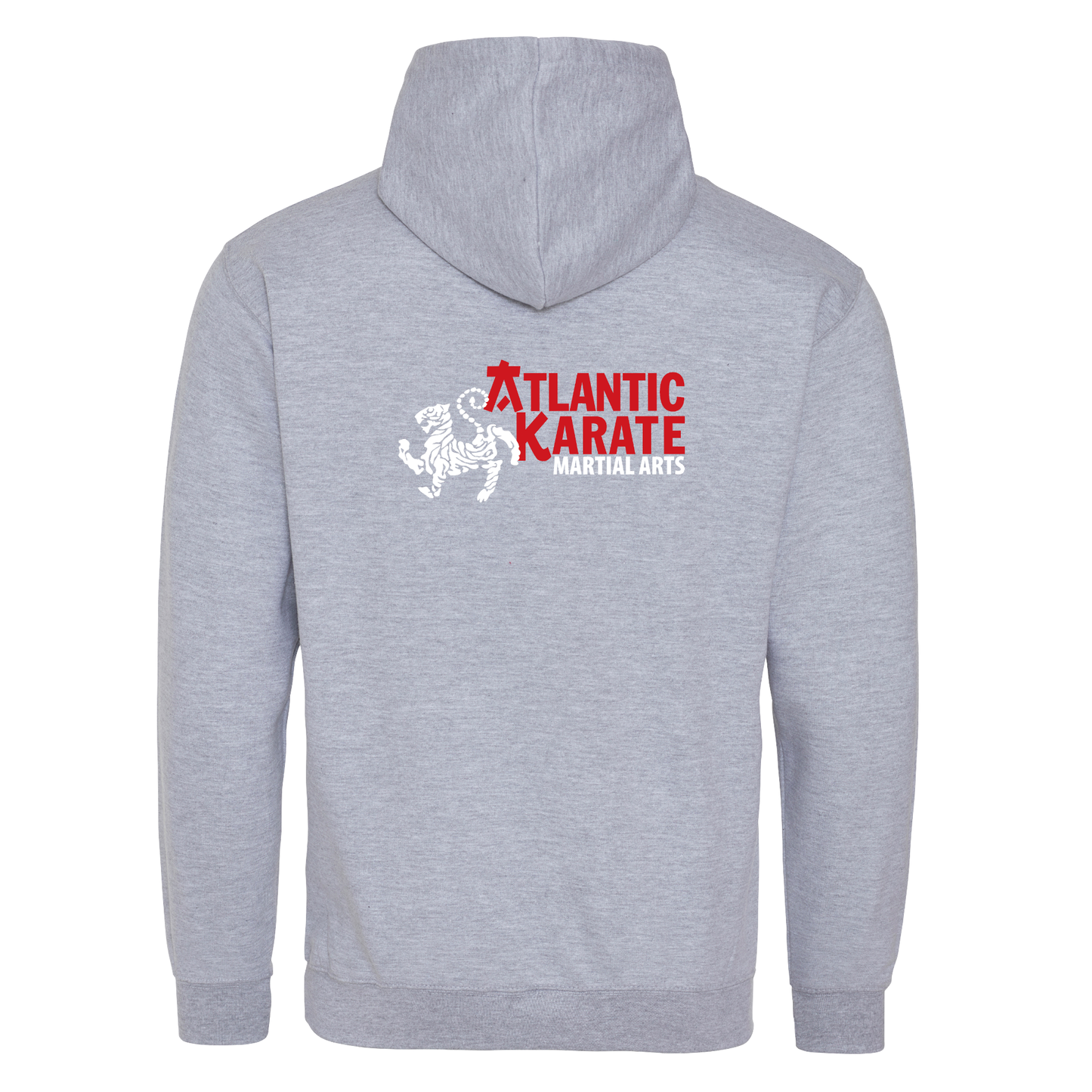 Atlantic Karate - 2 Tone Heather Grey & Red Hoodie (All Sizes)