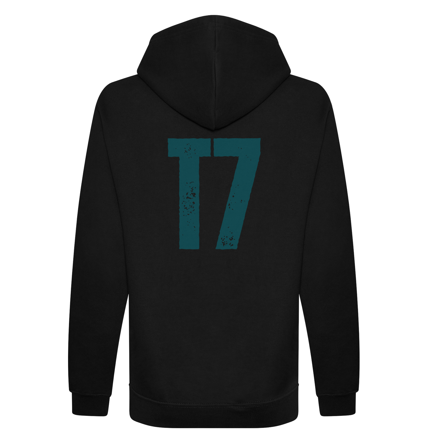 T7 Skatewear - Premium Organic Cotton Black & Blue Pullover Hoodie (All Sizes)