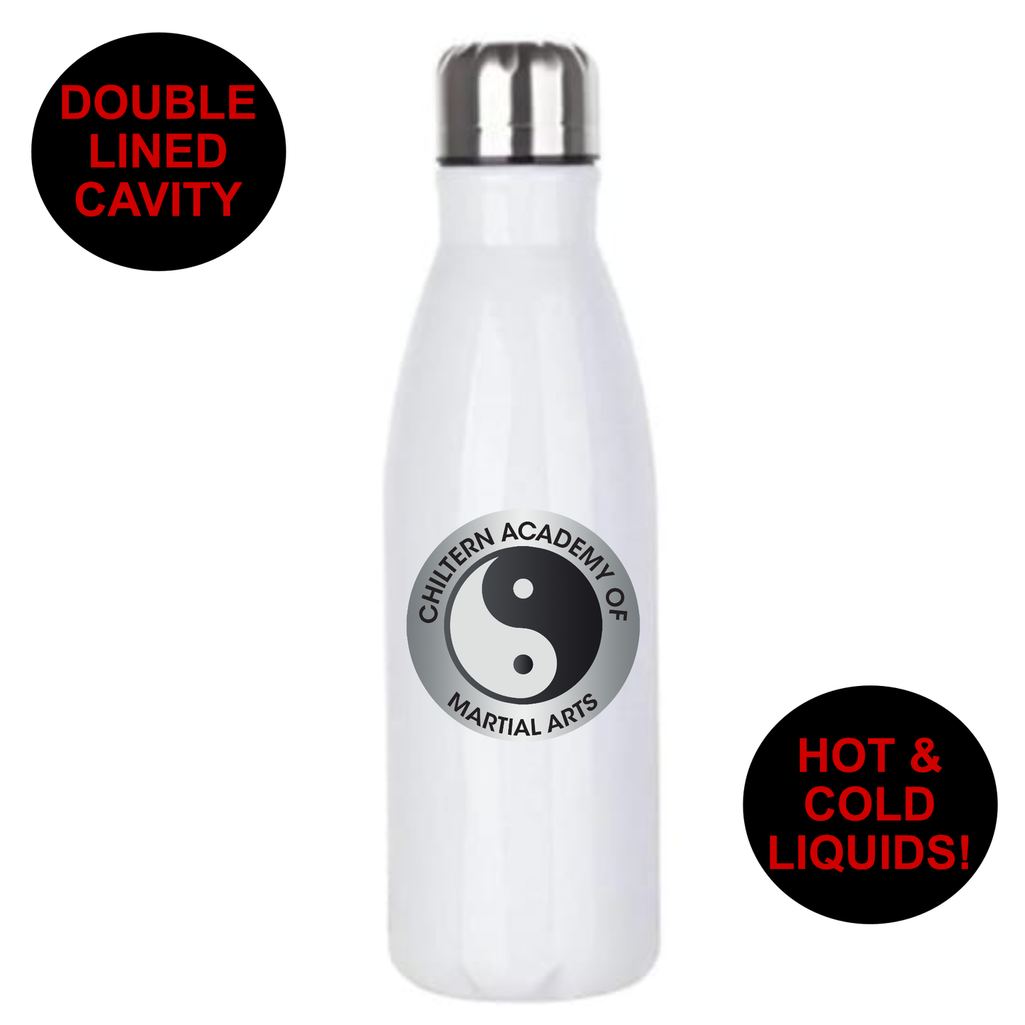 Chiltern Academy of Martial Arts - Premium Stainless Steel 650ml Water Bottle