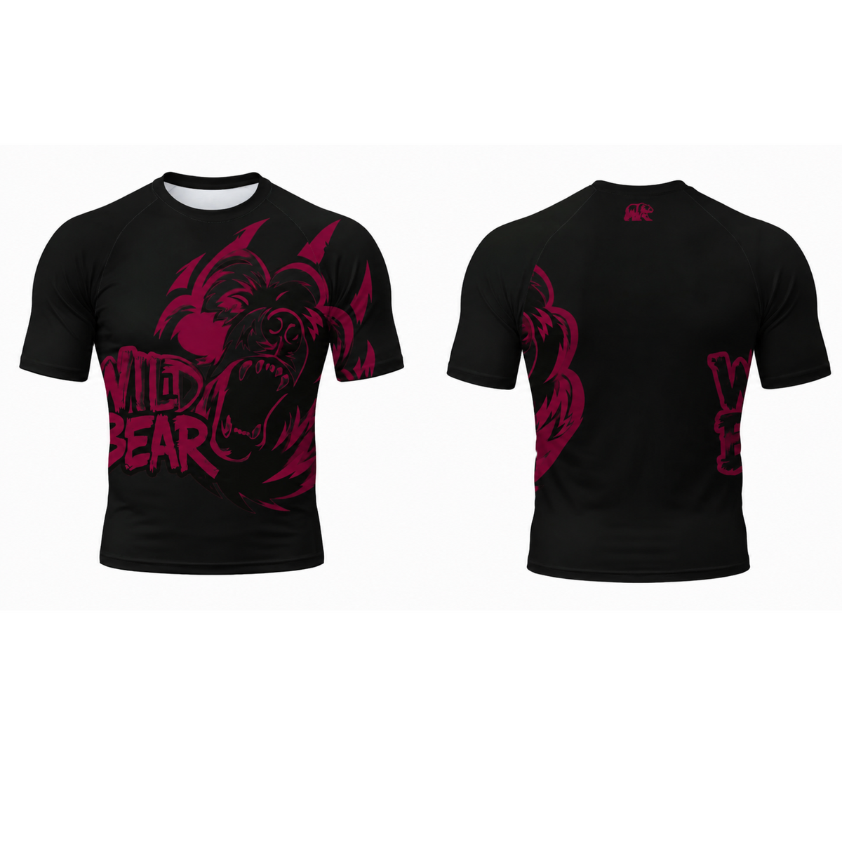 WildBear - Short Sleeved Rashguard - Maroon - PRE ORDER