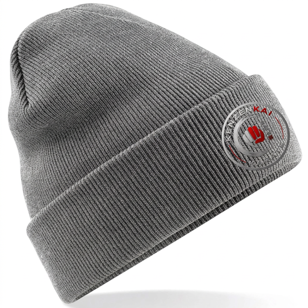 Heather grey Kenzenkai Karate beanie