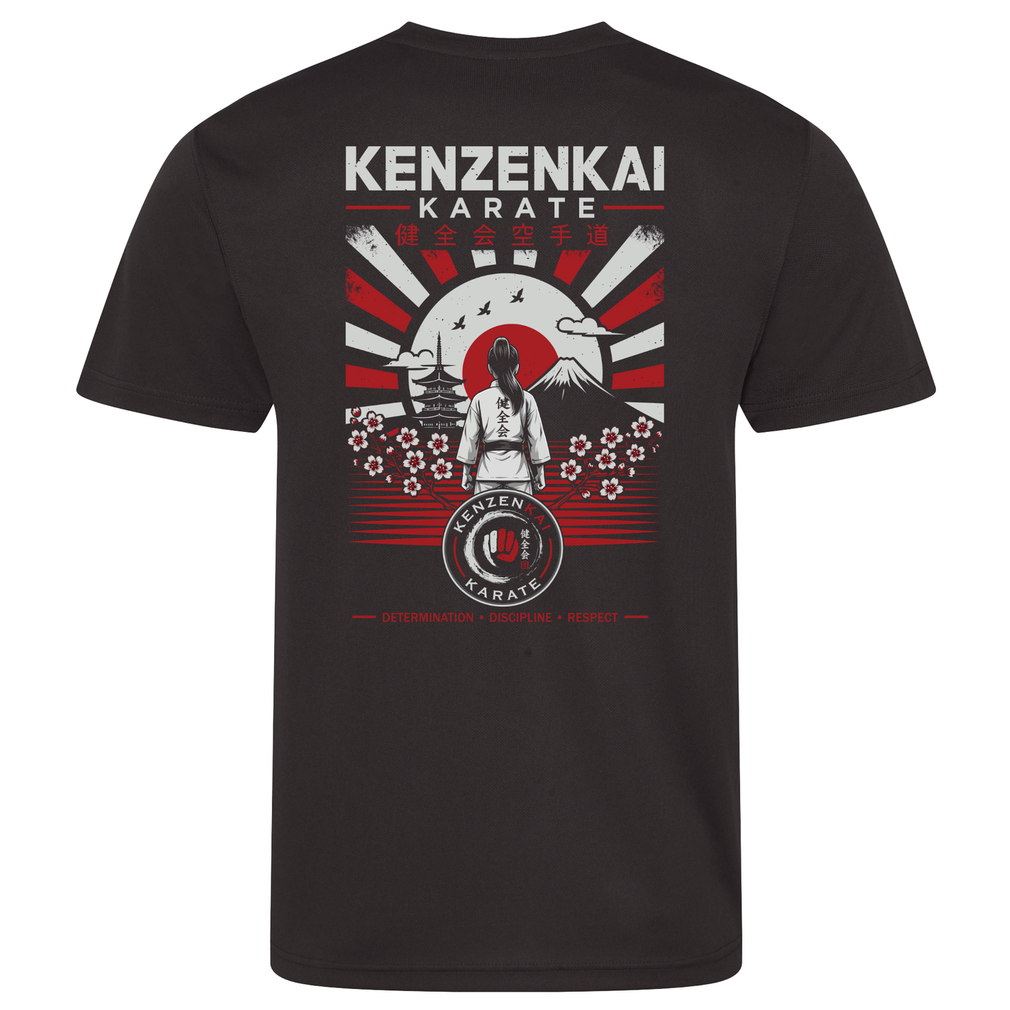 Kenzenkai Karate - Junior Sports Poly Tee - Female Design
