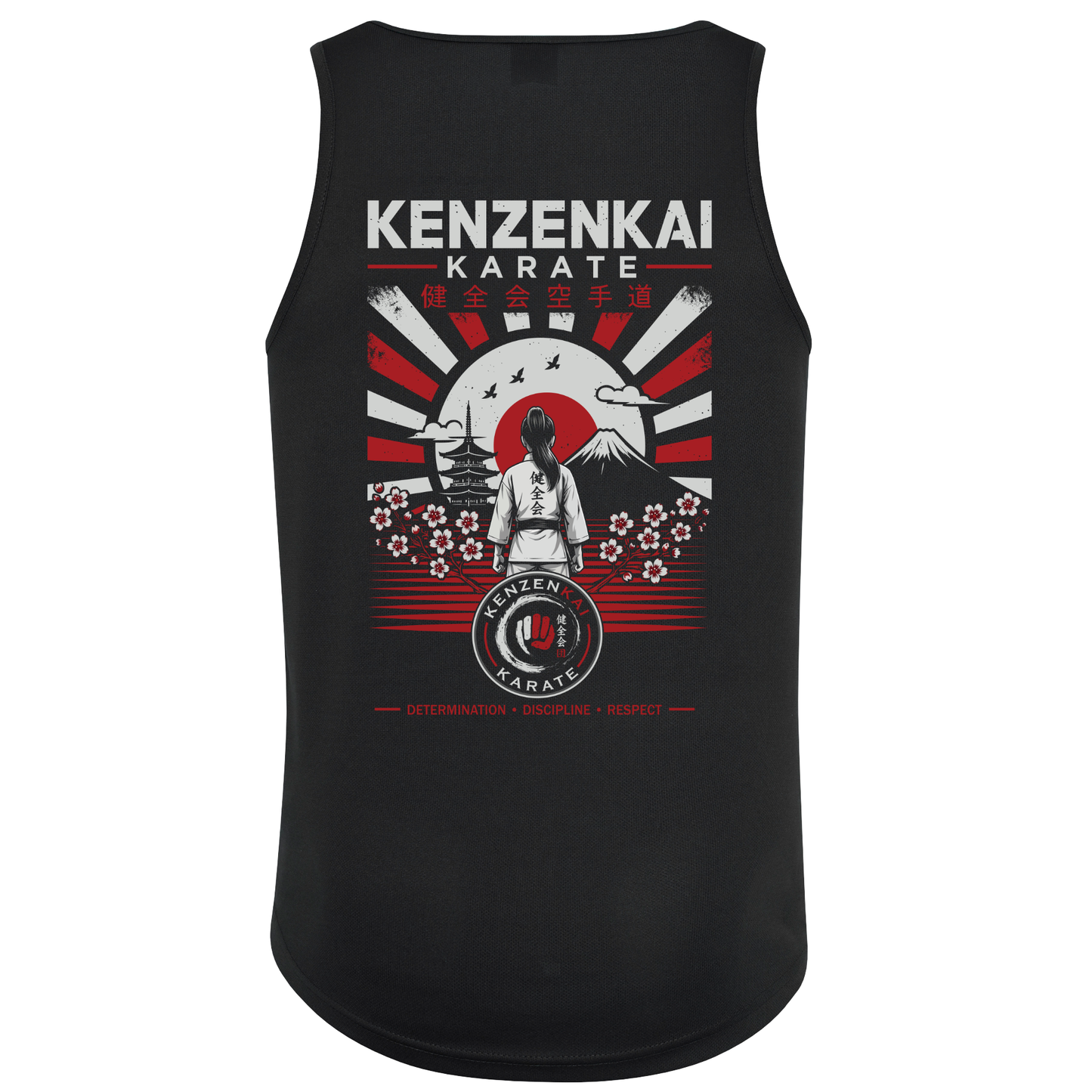 Kenzenkai Karate - Unisex Sports Poly Tech Vest - Female Design (All Sizes)