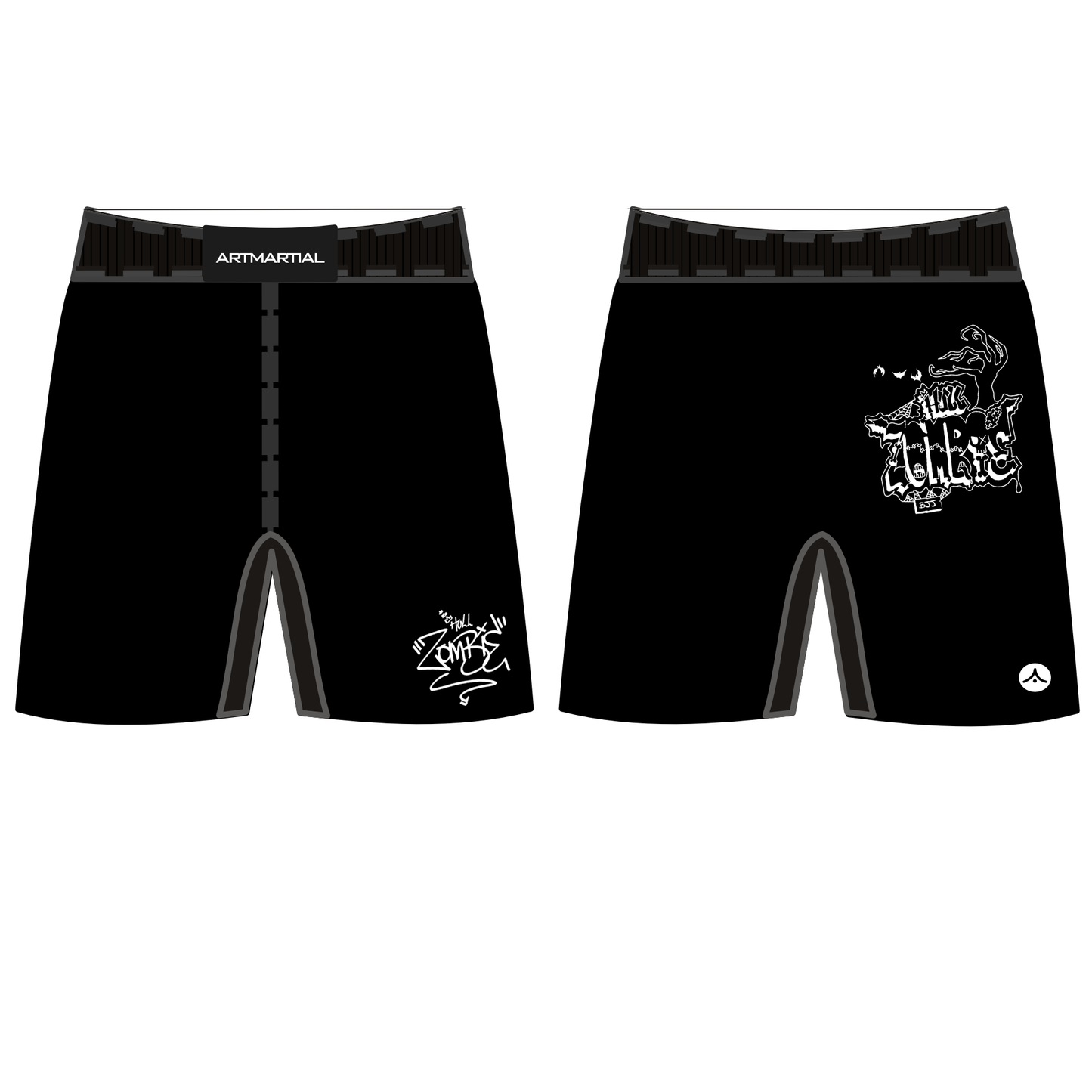 Hull Zombie BJJ - Combat Training Shorts (All Sizes) - PRE ORDER (8 weeks)