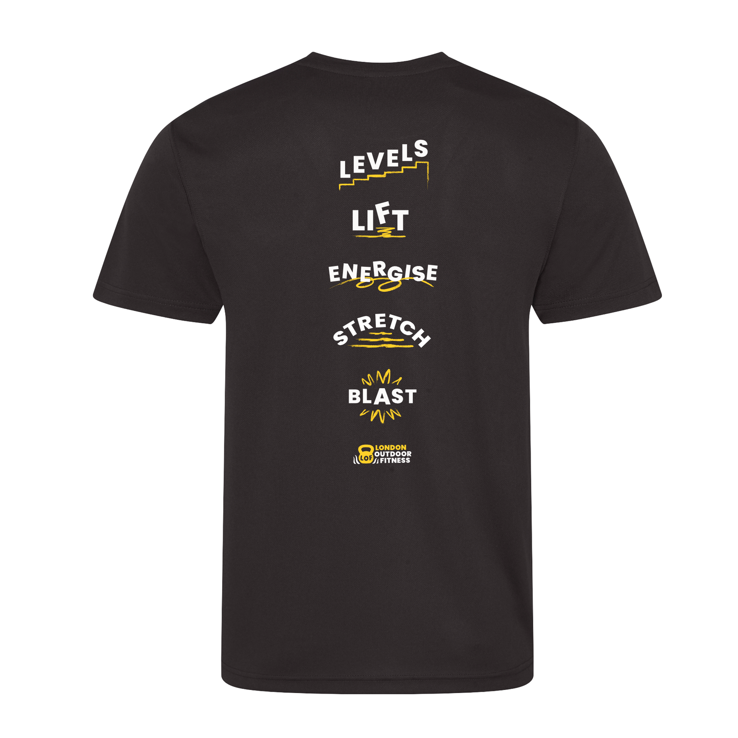 London Outdoor Fitness - Sports Poly Tech Tee 'Squiggle' (Unisex)