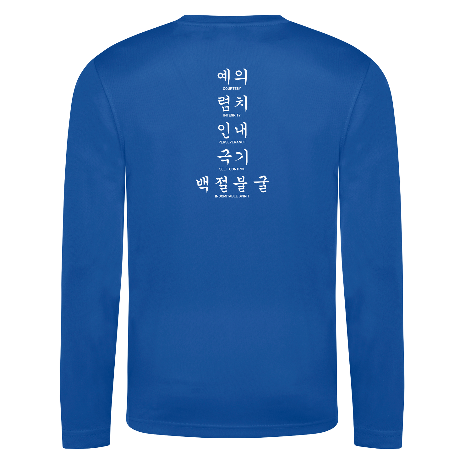 Bluewave Taekwondo - Long Sleeve Sports Poly Tee (All Colours-Adult Only)