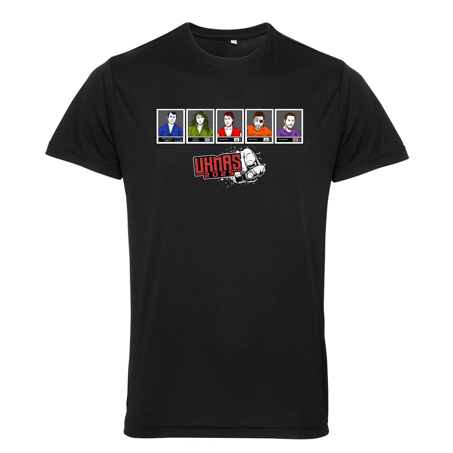 UKMAS 2025 Event Sports Tech Tee - Panini Style Design (All sizes)