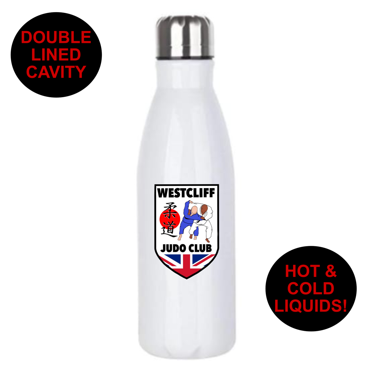 Westcliff Judo Club - Premium Stainless Steel 650ml Water Bottle
