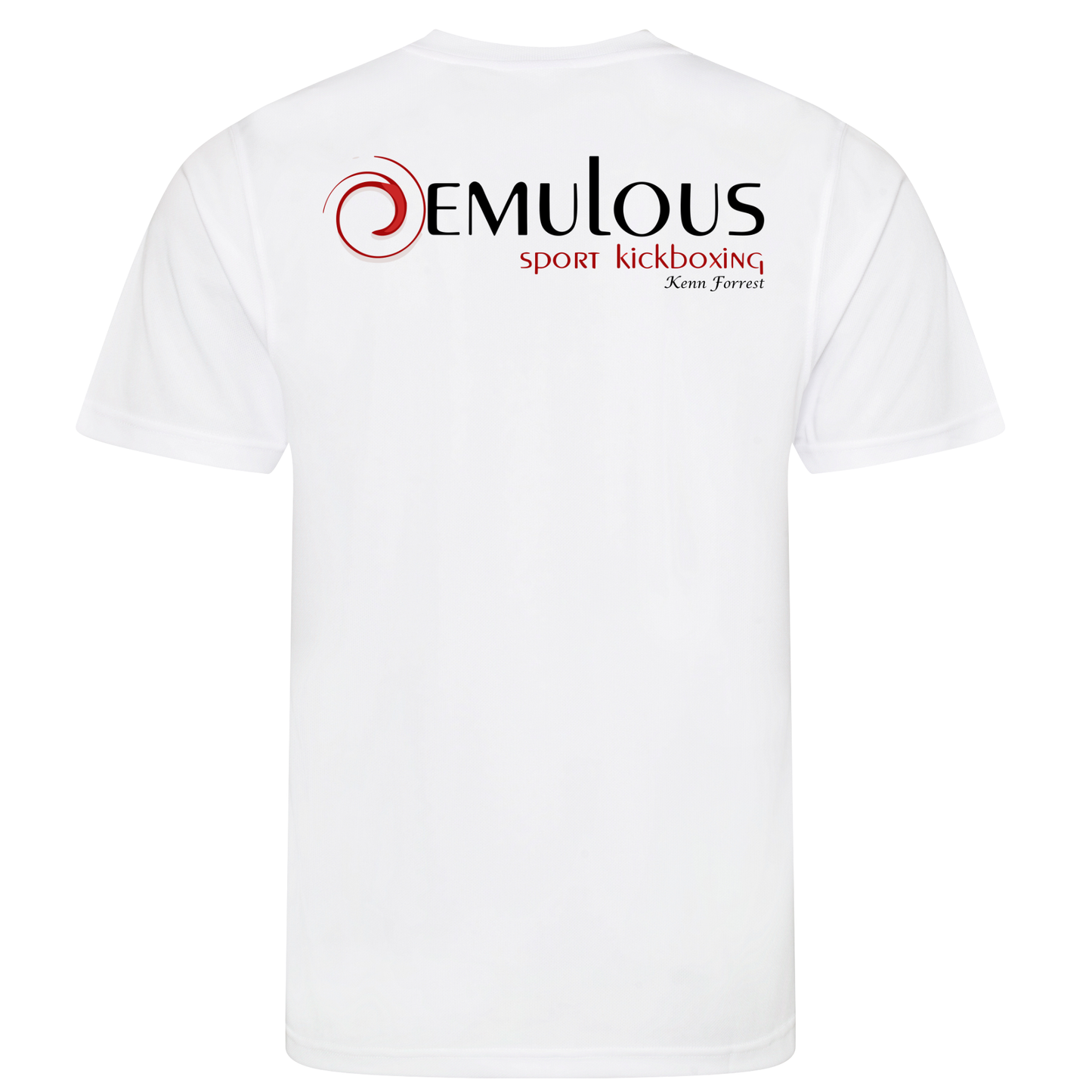 Emulous Martial Arts - Adult Sports Poly Tech Tee (White)