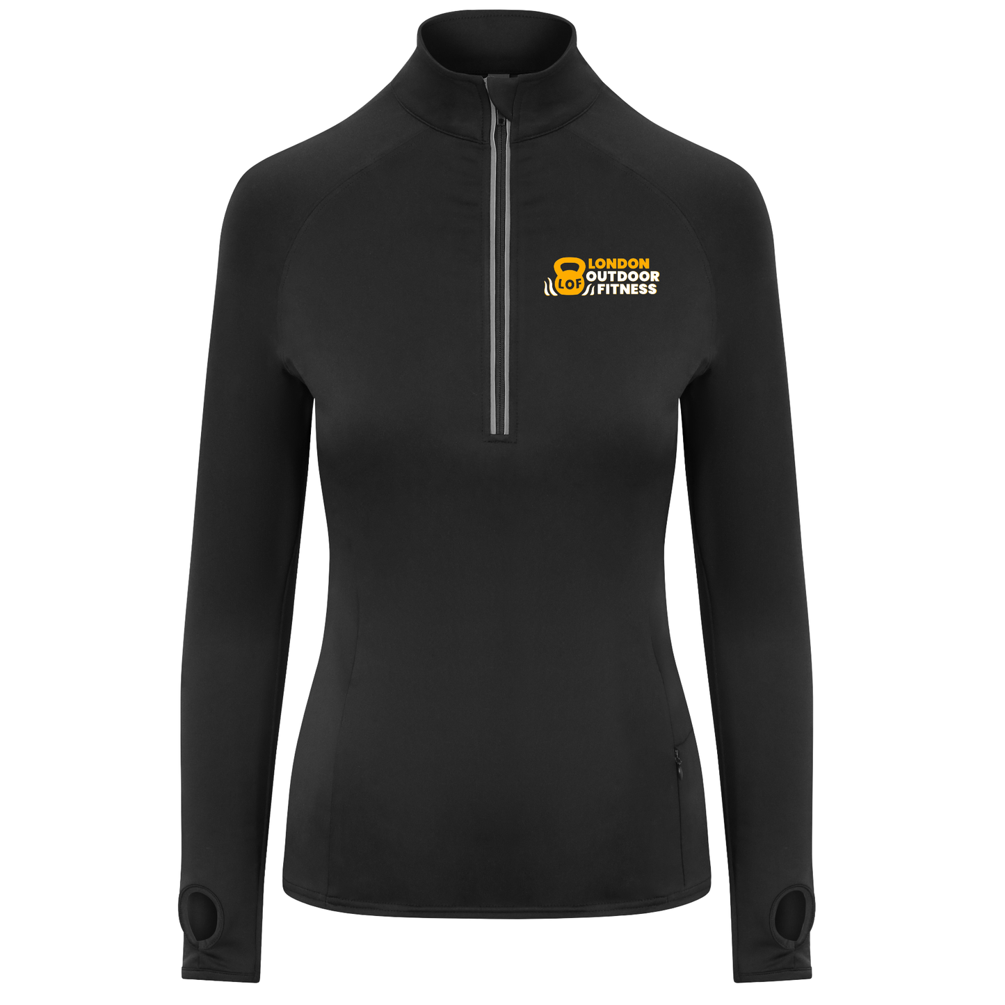 London Outdoor Fitness- 1/4 Zip Active Top (Female Cut)