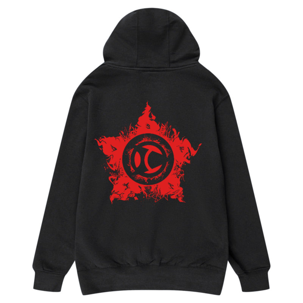 Escrima Tag with Star 'Red' - Adult Hoody