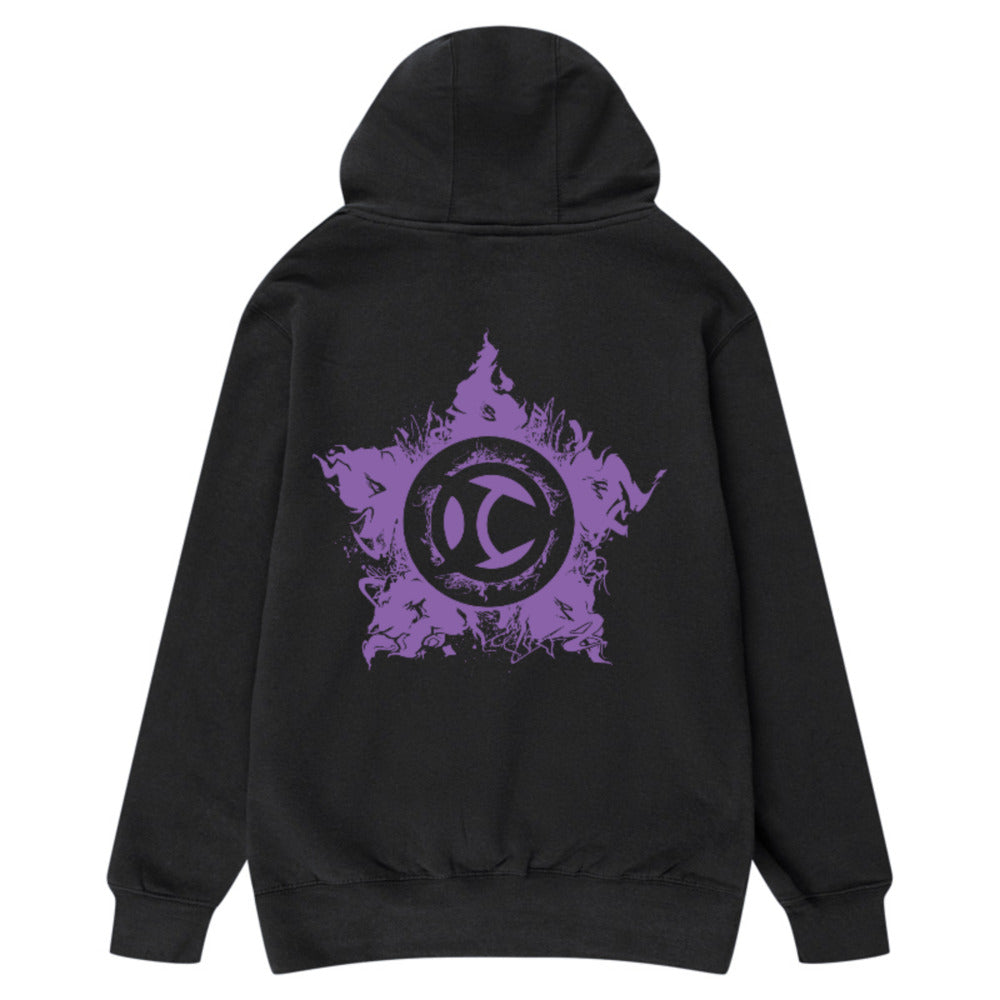 Escrima Tag with Star 'Purple' - Adult Hoody