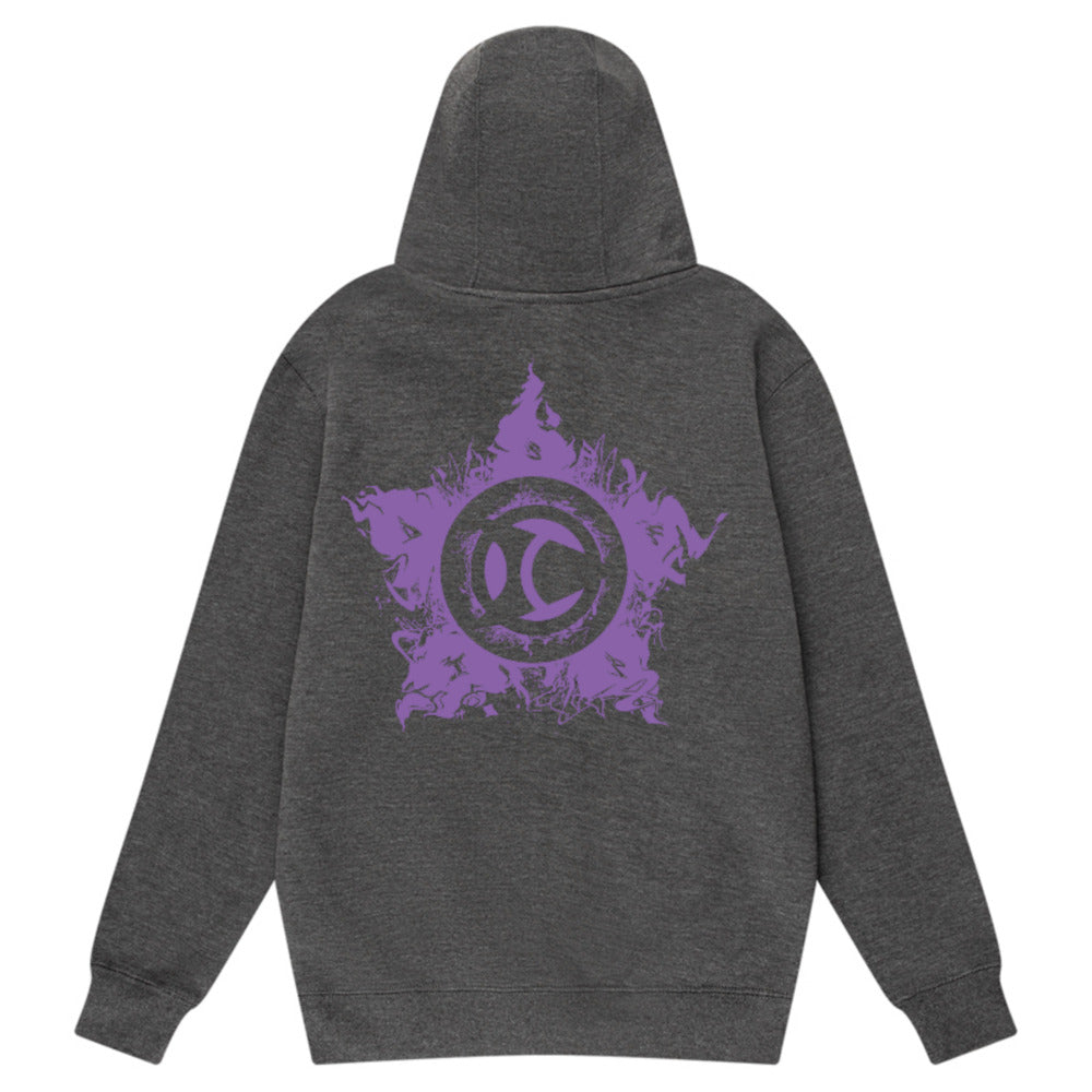 Escrima Tag with Star 'Purple' - Adult Hoody