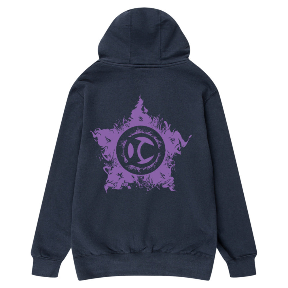 Escrima Tag with Star 'Purple' - Adult Hoody