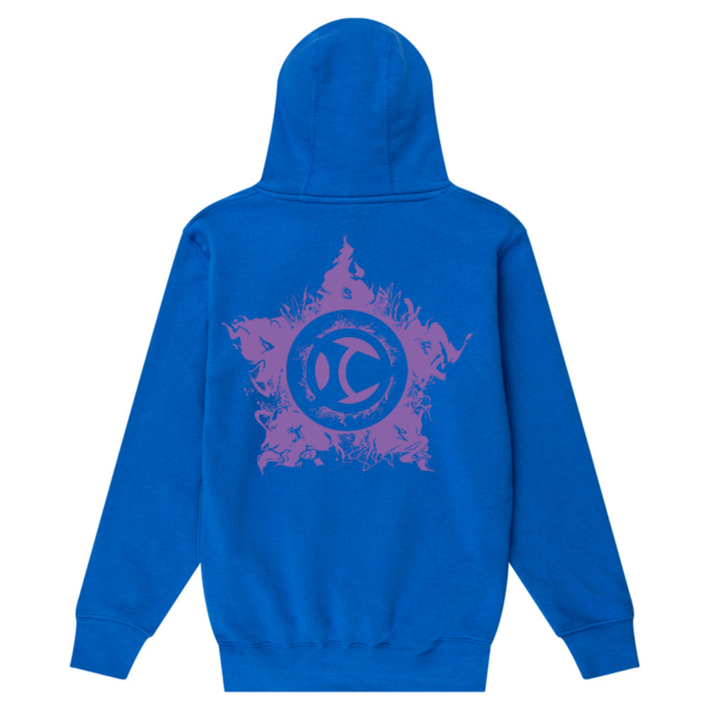 Escrima Tag with Star 'Purple' - Adult Hoody