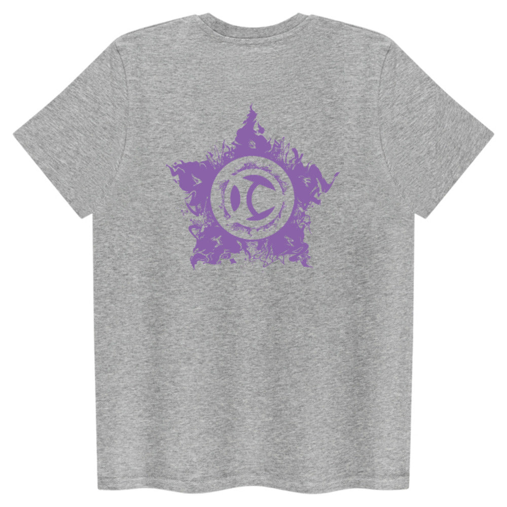 Escrima Tag with Star 'Purple' - Adult T Shirt