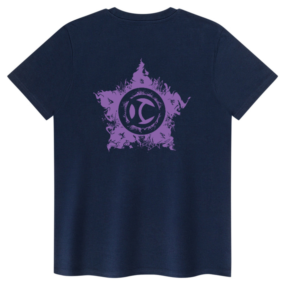 Escrima Tag with Star 'Purple' - Adult T Shirt