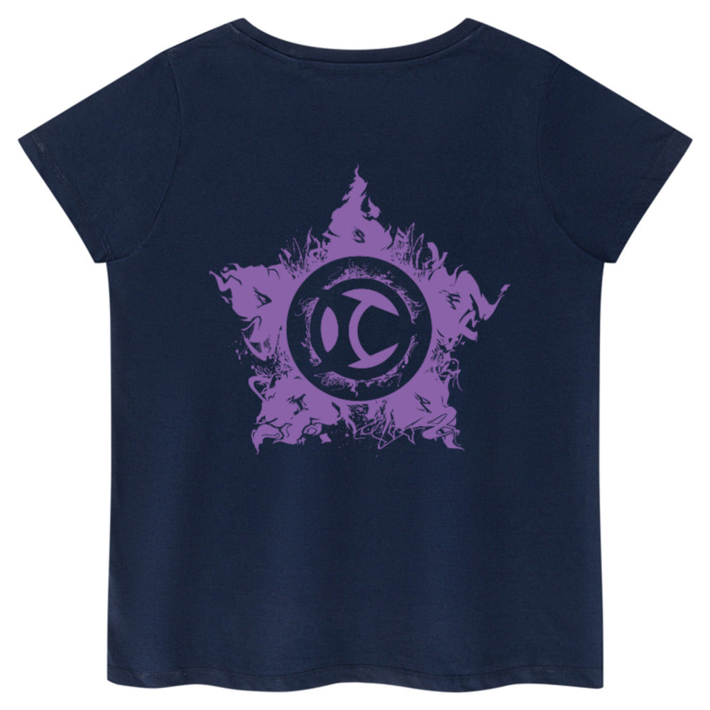 Escrima Tag with Star 'Purple' - Women's T Shirt