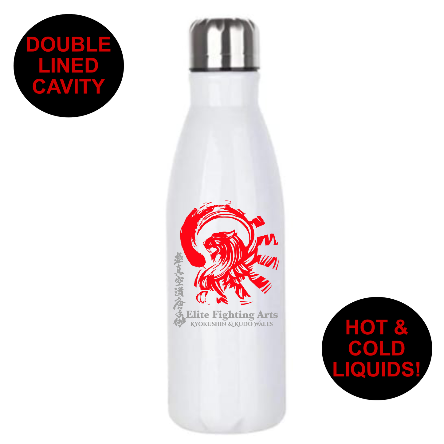 Elite Fighting Arts - Premium Stainless Steel 650ml Water Bottle