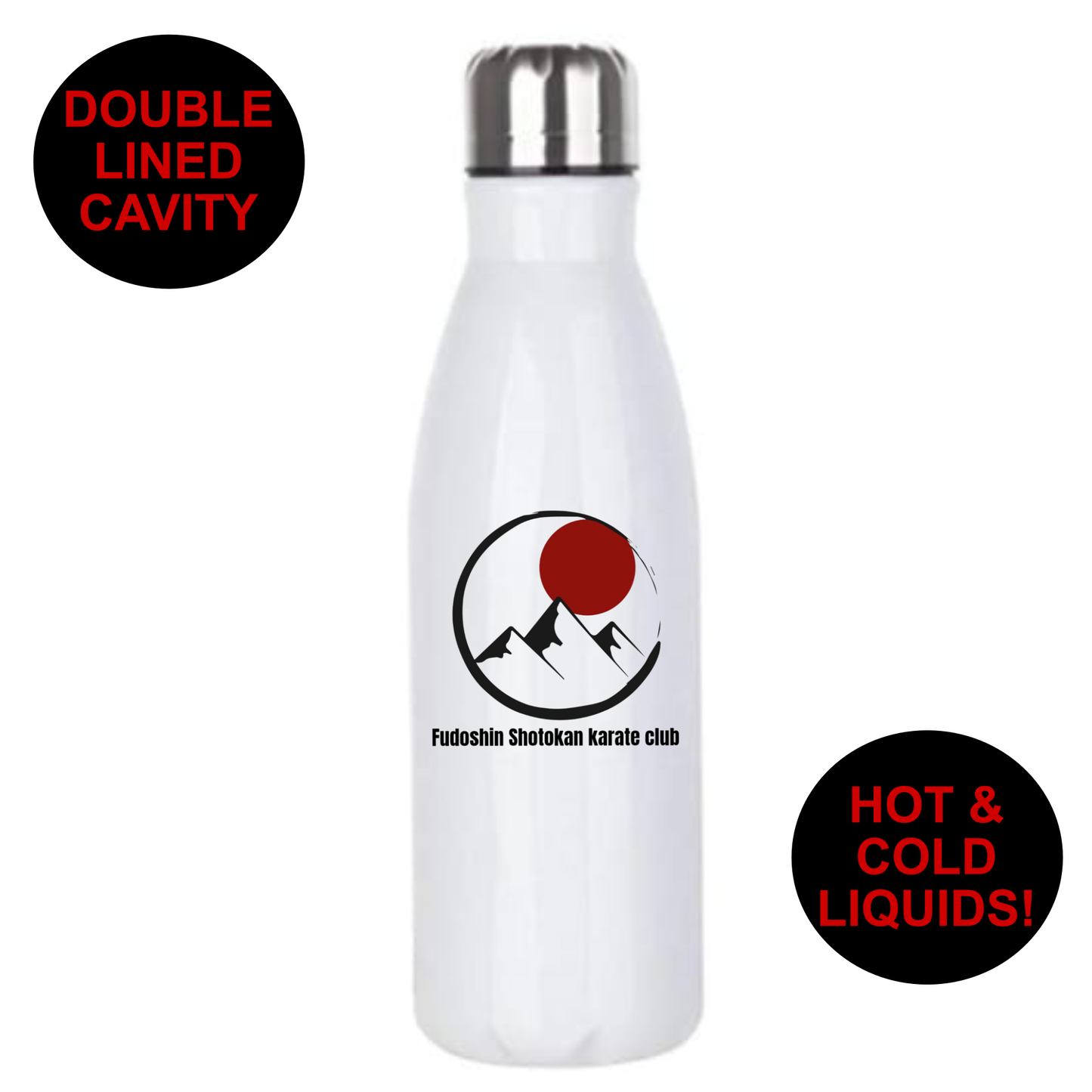 Fudoshin Shotokan Karate Club - Premium Stainless Steel 650ml Water Bottle