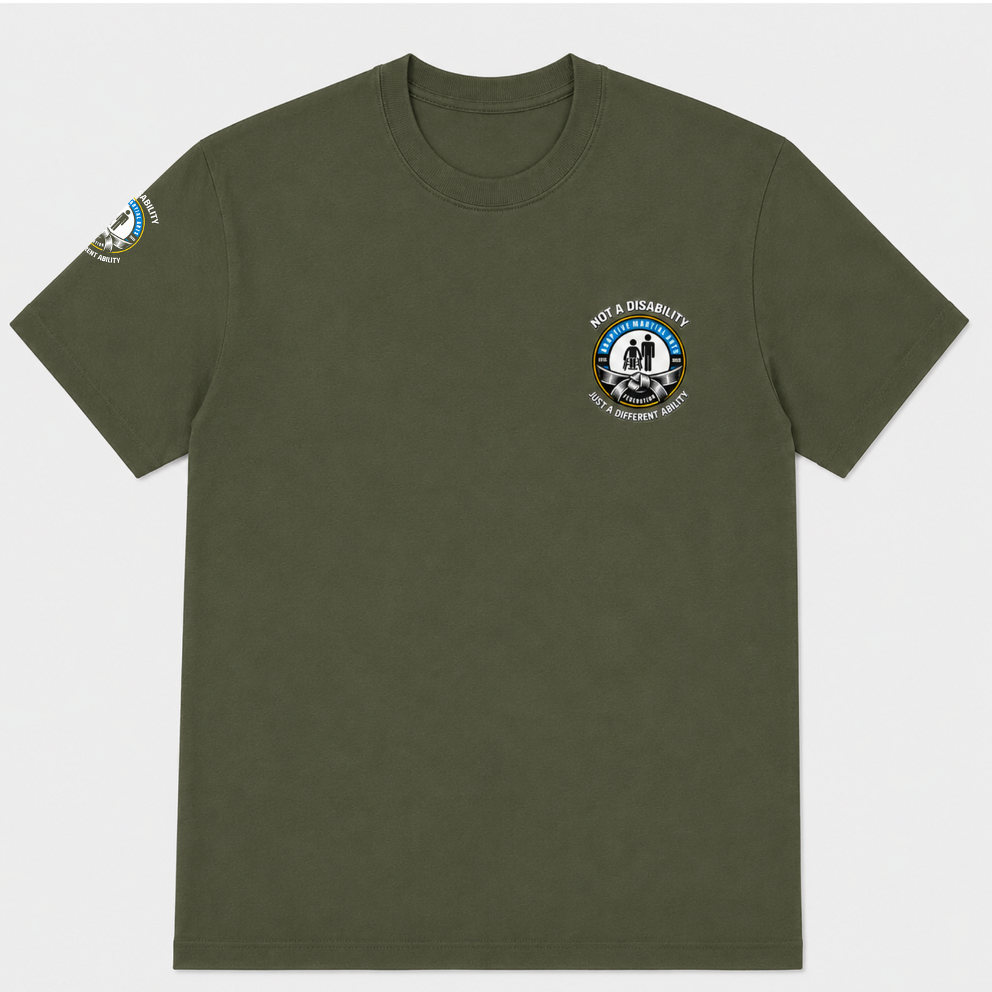 Adaptive MA Federation - Cotton T Shirt - Olive Green (All Sizes)