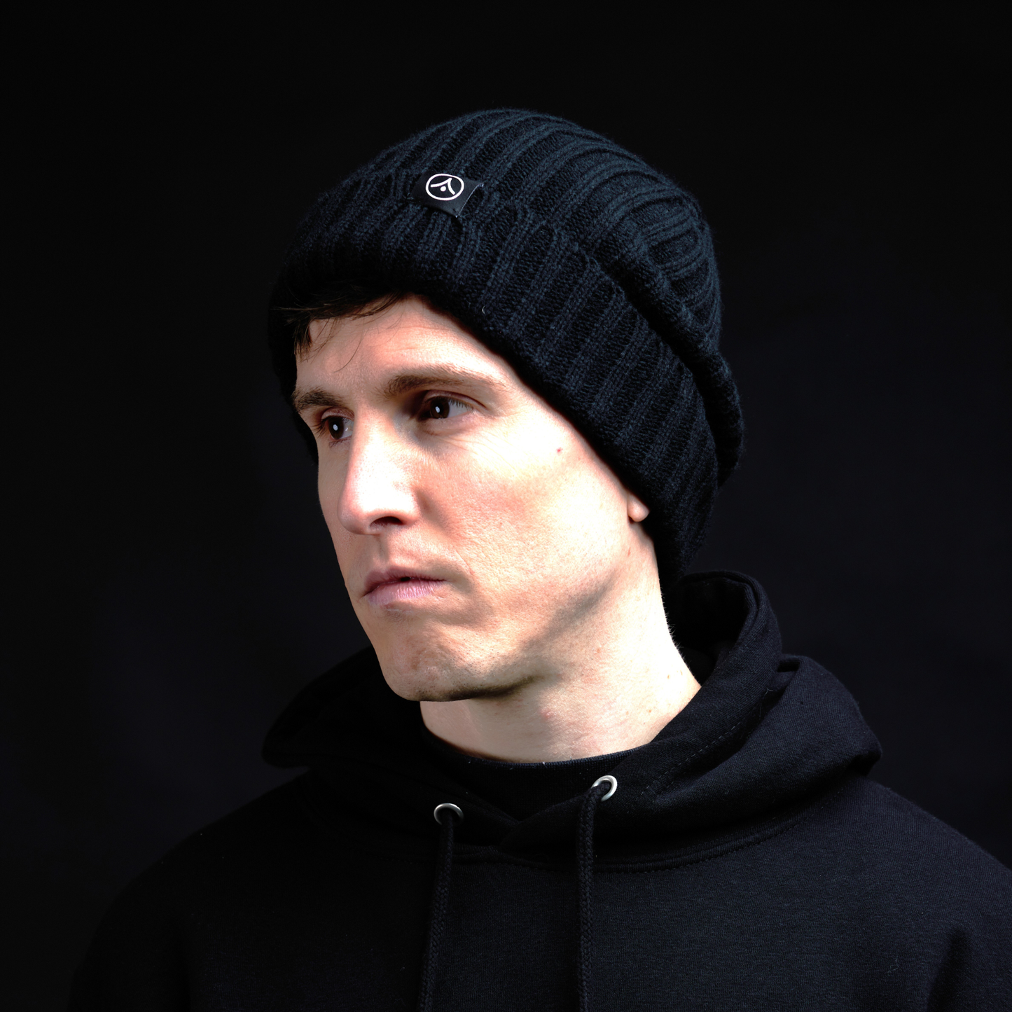 Chunky Ribbed Beanie - Black