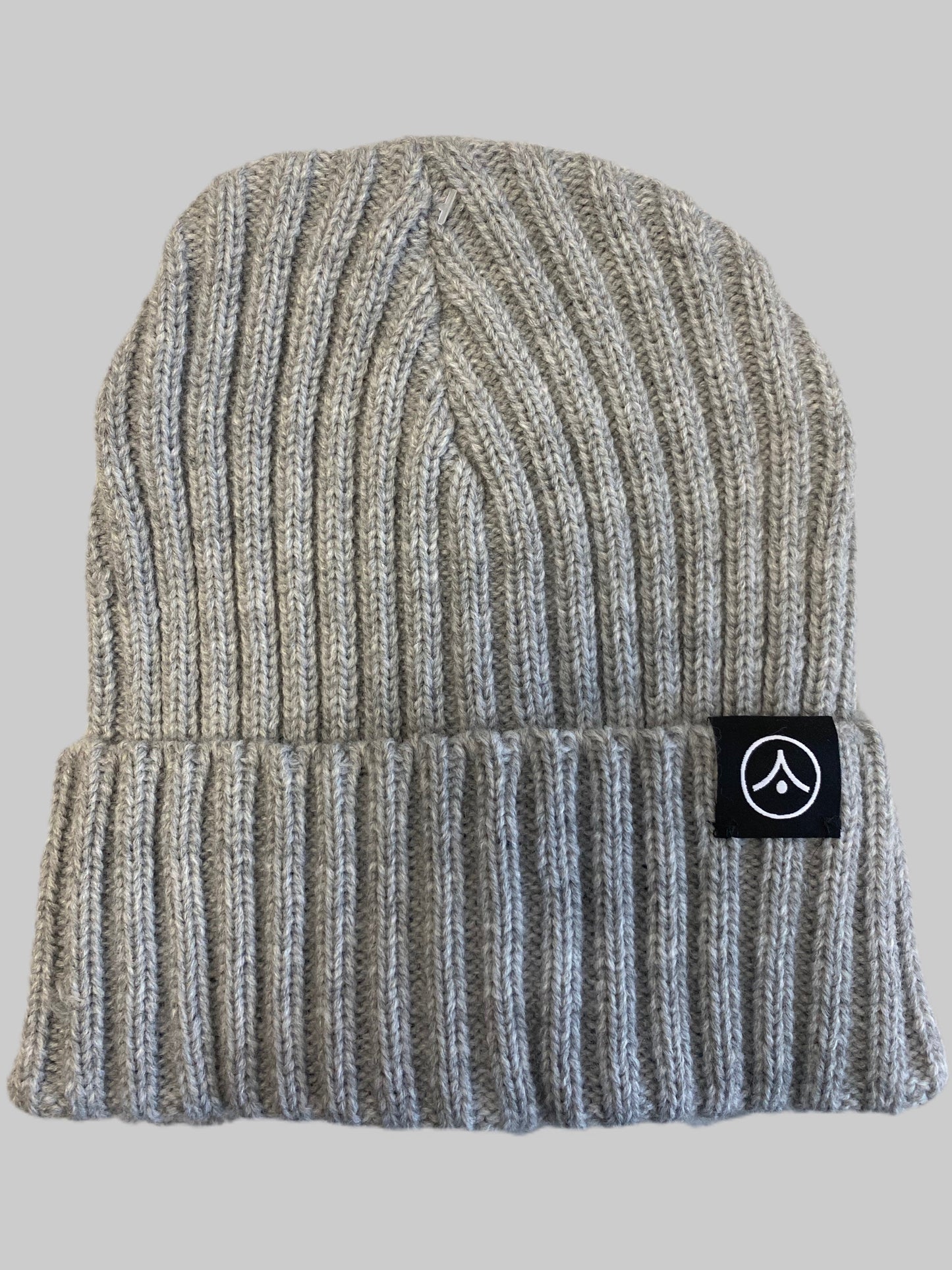 Chunky Ribbed Beanie - Heather Grey