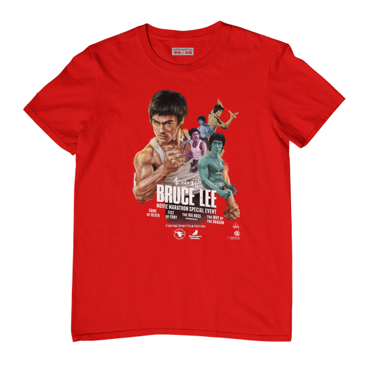 BRUCE LEE MARATHON T SHIRT (Colour)