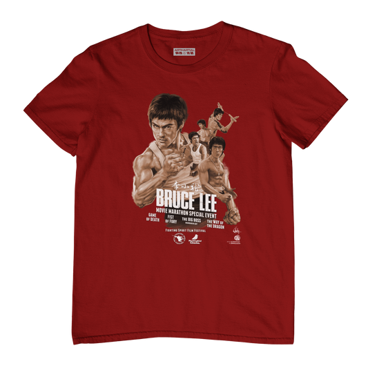 BRUCE LEE MARATHON T SHIRT (Sepia/Mono)