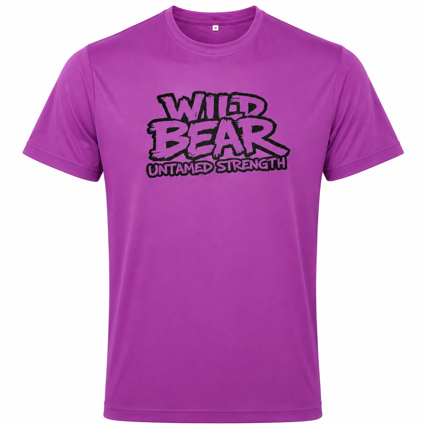 WILDBEAR - Standard Adult Sports Tech T Shirt V2 (Multiple Colours - Black Logo)