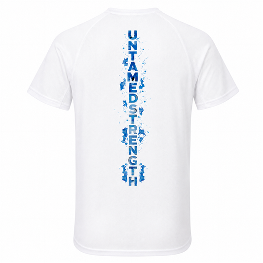 WILDBEAR - Premium Adult Sport Tech T Shirt - Untamed Strength (Multiple Colours - Blue Logo)