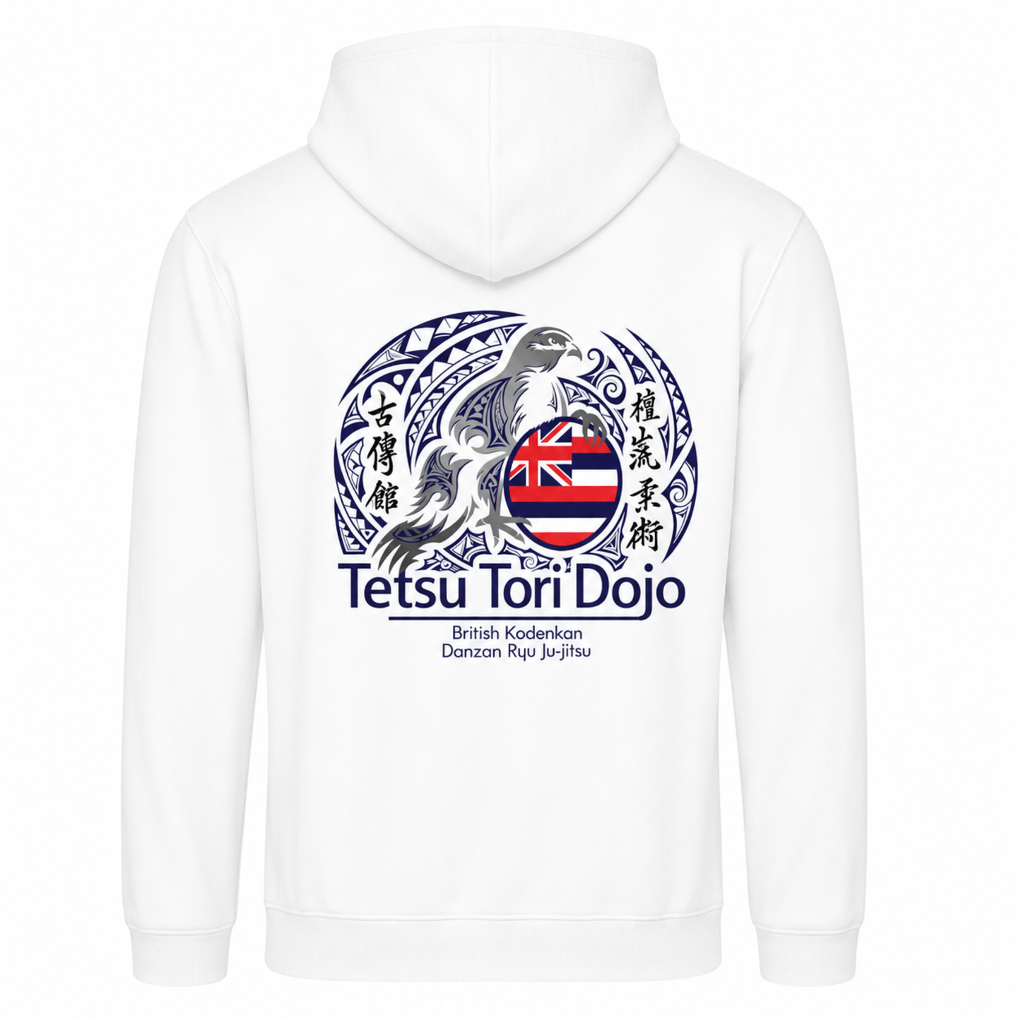 Tetsu Tori Ju-Jitsu - White Pullover Hoodie (All Sizes & Designs)