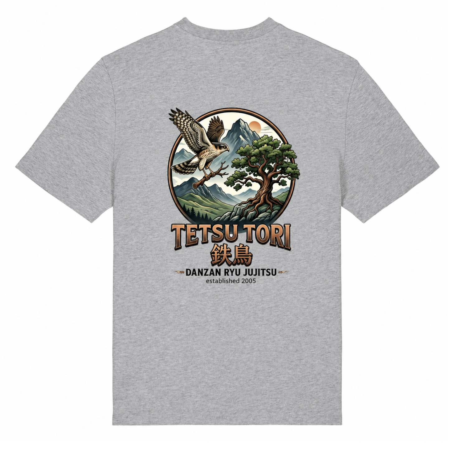 Tetsu Tori Ju-Jitsu - Grey Cotton Tee (All Sizes & Designs)