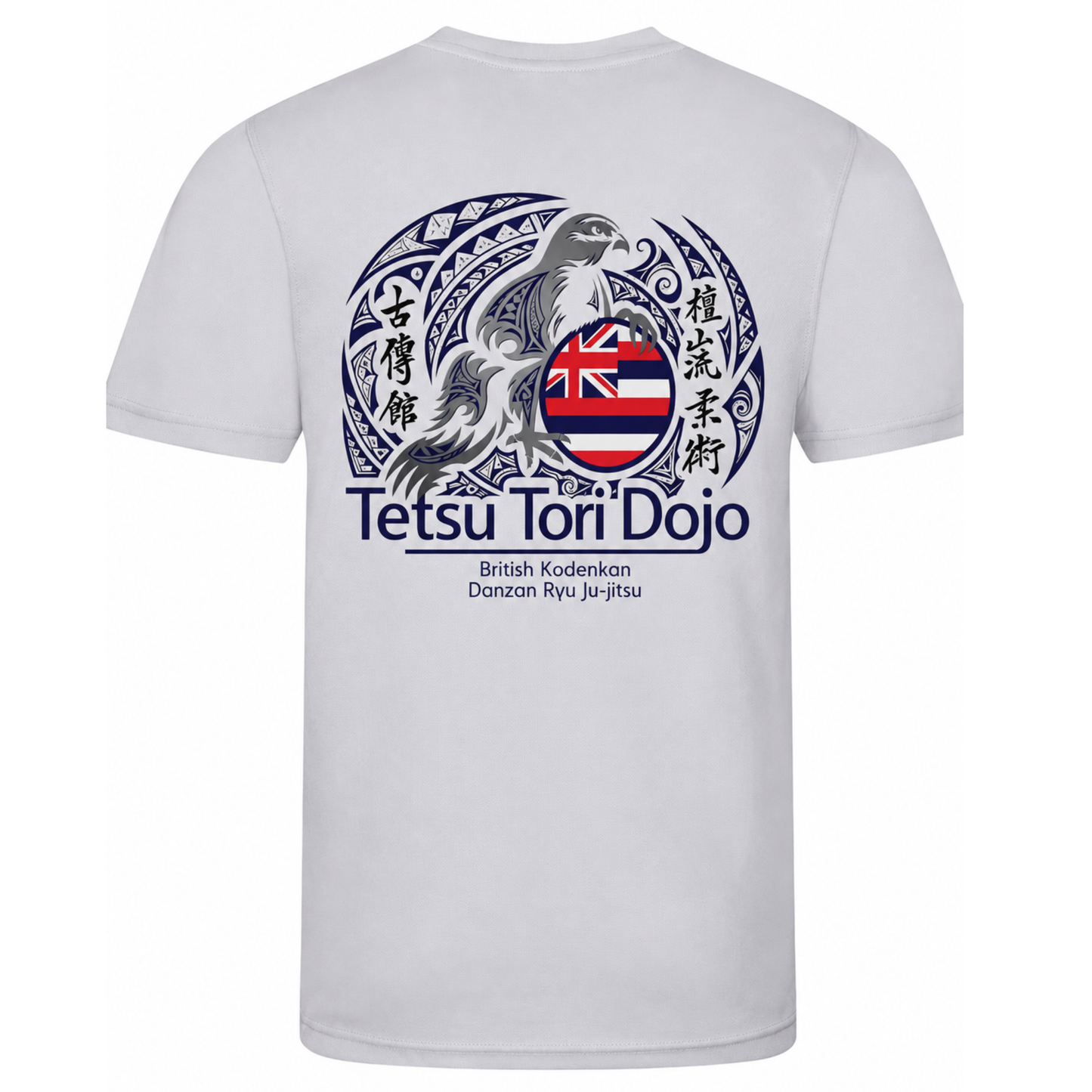 Tetsu Tori Ju-Jitsu - Grey Sports Poly Tee (All Sizes & Designs)