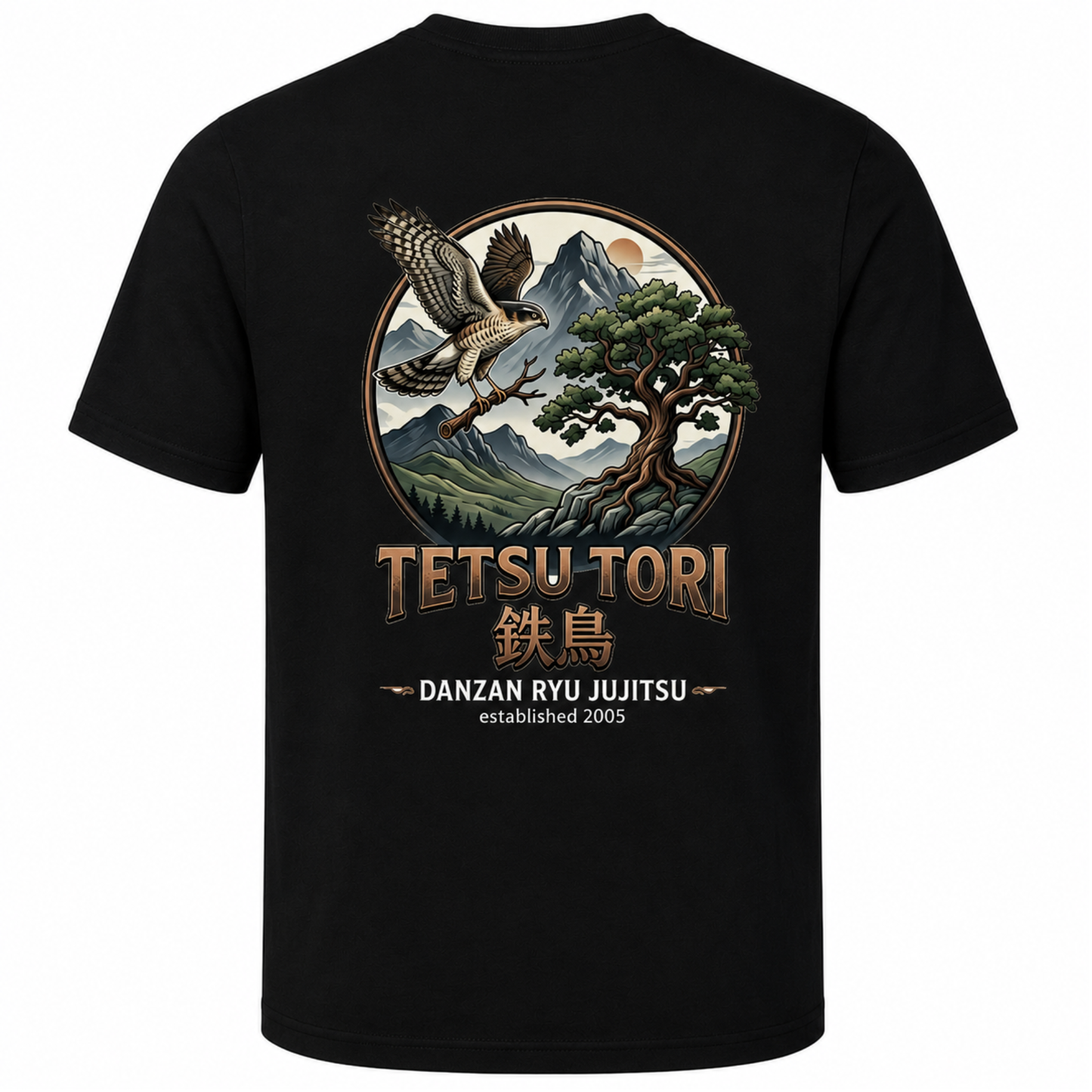 Tetsu Tori Ju-Jitsu - Black Sports Poly Tee (All Sizes & Designs)