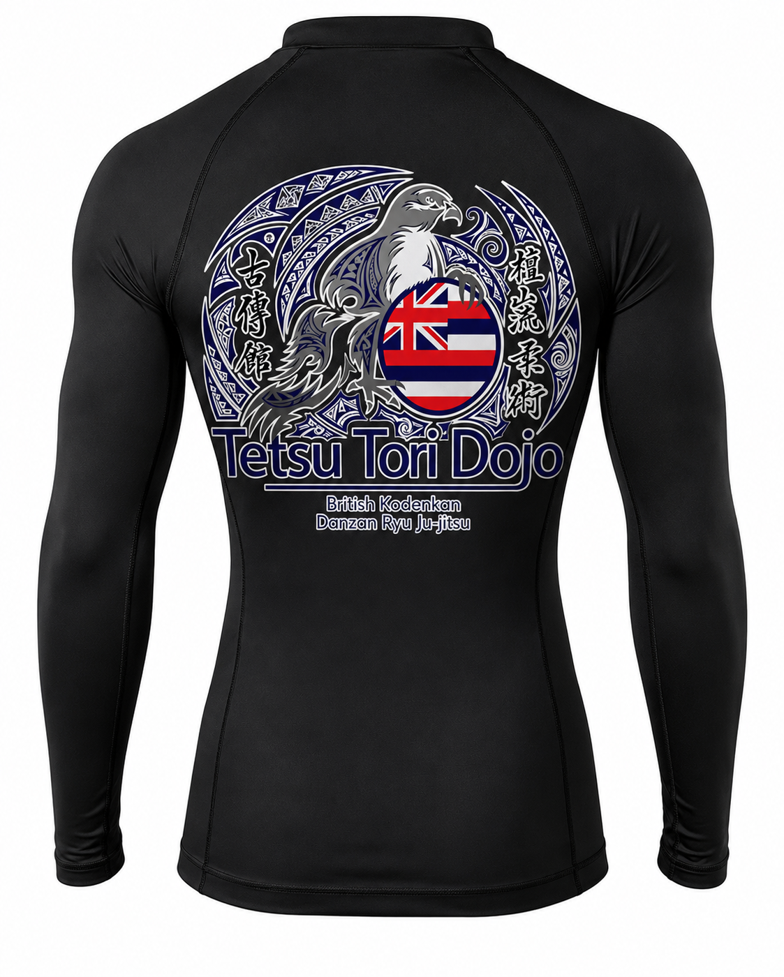 Tetsu Tori Ju-Jitsu - Black Long Sleeved Compression Top (All Sizes & Designs)