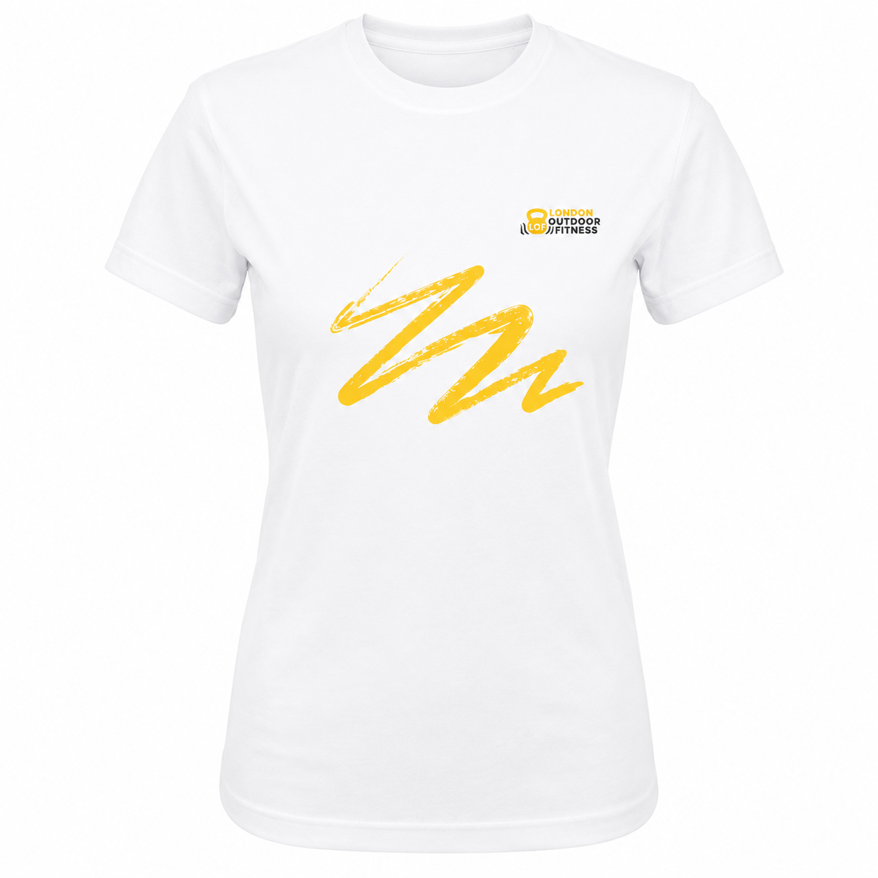 London Outdoor Fitness - Sports Poly Tech Tee 'Squiggle' (Female Cut All Colours)