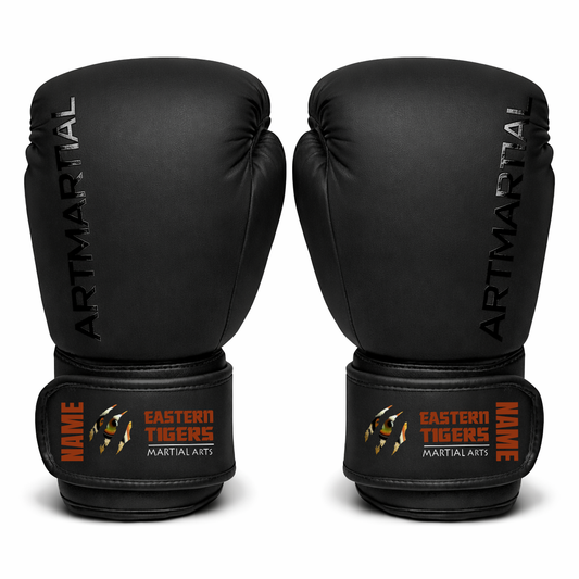 Eastern Tigers - Boxing Gloves with Personalisation (All Sizes)