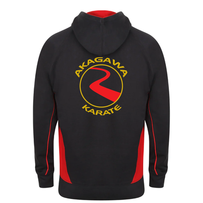 Akagawa Karate - Junior 2 Tone Heavy Weight Hoodie (Embroidered Front Logo)